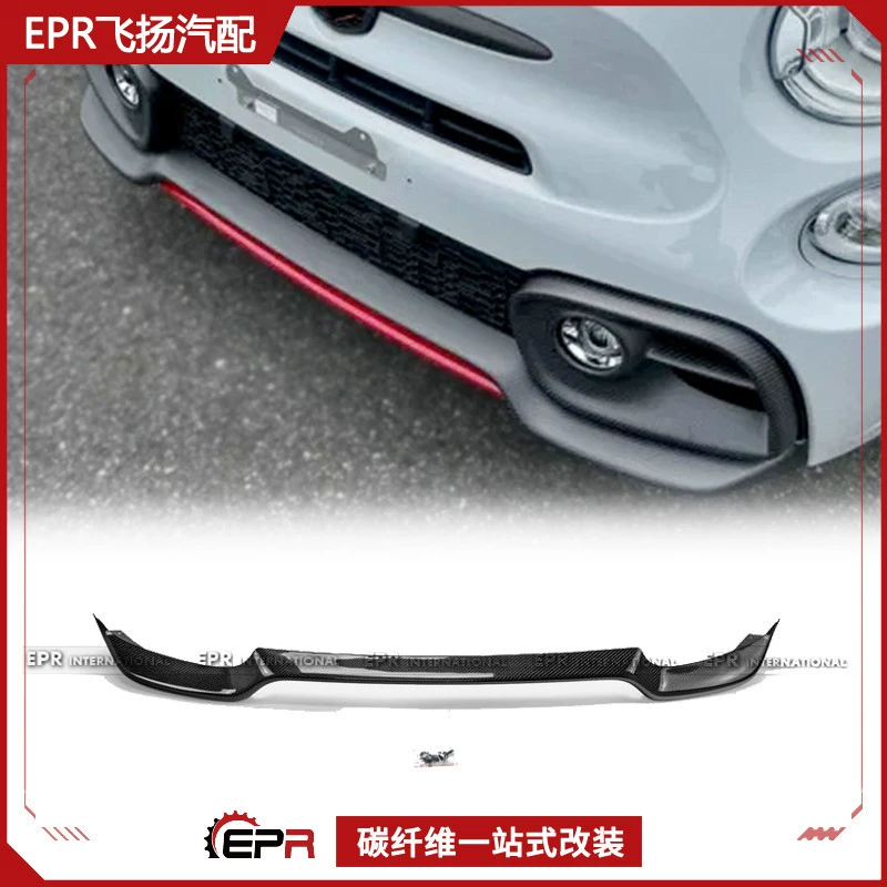 Подходит для Fiat Abarth Fiat 595 Abarth передний спойлер из карбона, передняя губа, модификация подбородка