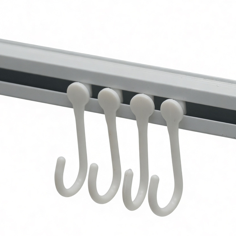 Large White Plastic Side Hook with S-Shaped Loop, Bathroom Roman Ring Hook, Multifunctional Kitchen Sample Rack Hook Large White Plastic Side Hook with S-Shaped Loop, Bathroom Roman Ring Hook, Multifunctional Kitchen Sample Rack Hook
