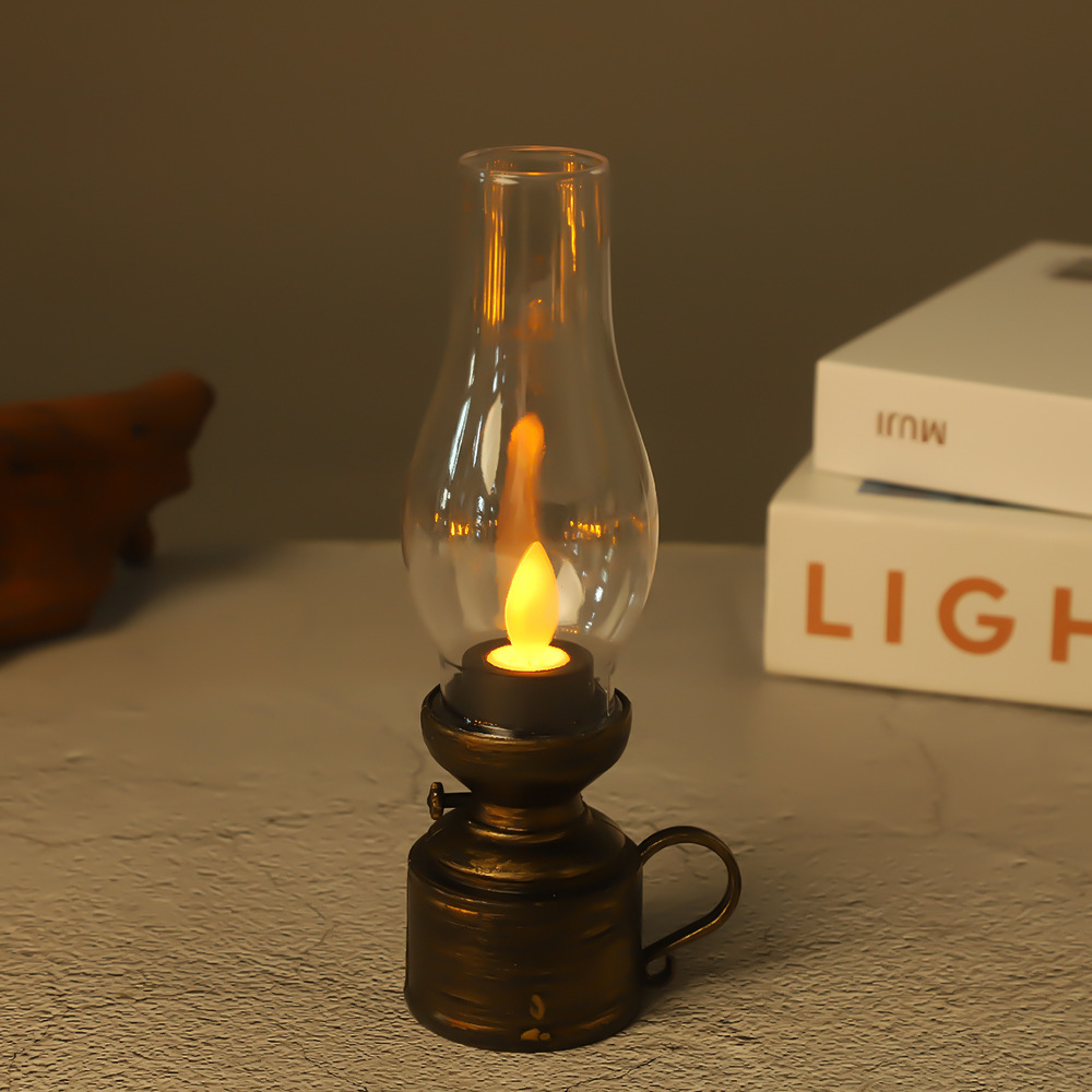 YC107 미디엄 스윙 심지 등유 램프 [브론즈]