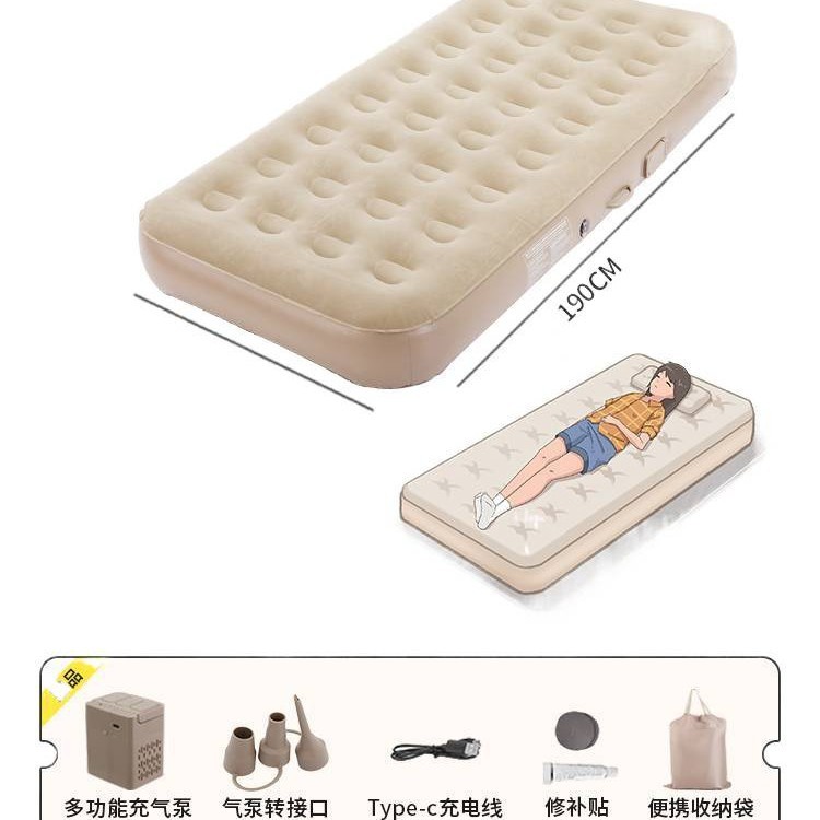 Colchón inflable al aire libre camping camping camping cama de dormir para el hogar nuevo tipo automático portátil colchón de aire grueso cama image 6