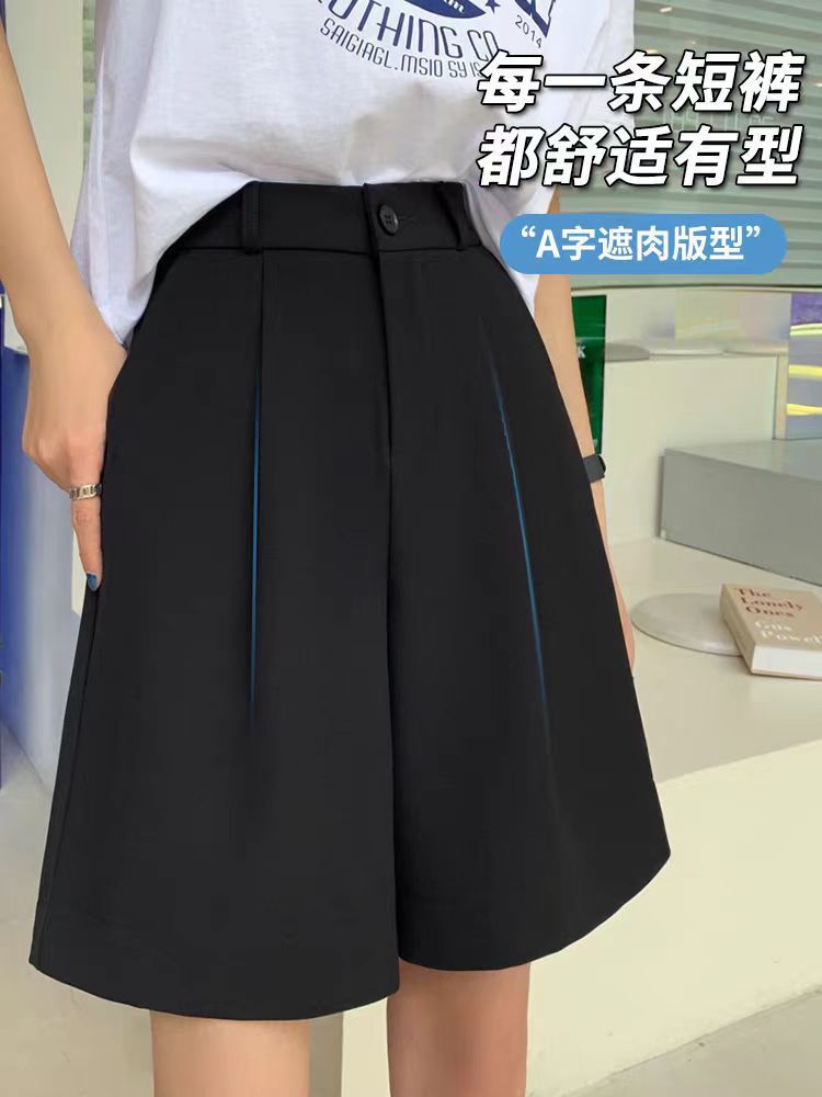 H022-WT11785女装精品西装短裤休闲S105M115L125XL135斤