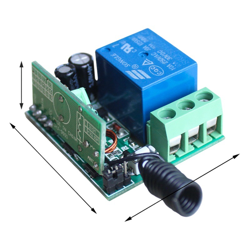 Interruptor de control de código de aprendizaje de un solo canal de 12V al por mayor de fábrica, controlador de acceso con cerradura electrónica, interruptor de control remoto de iluminación.