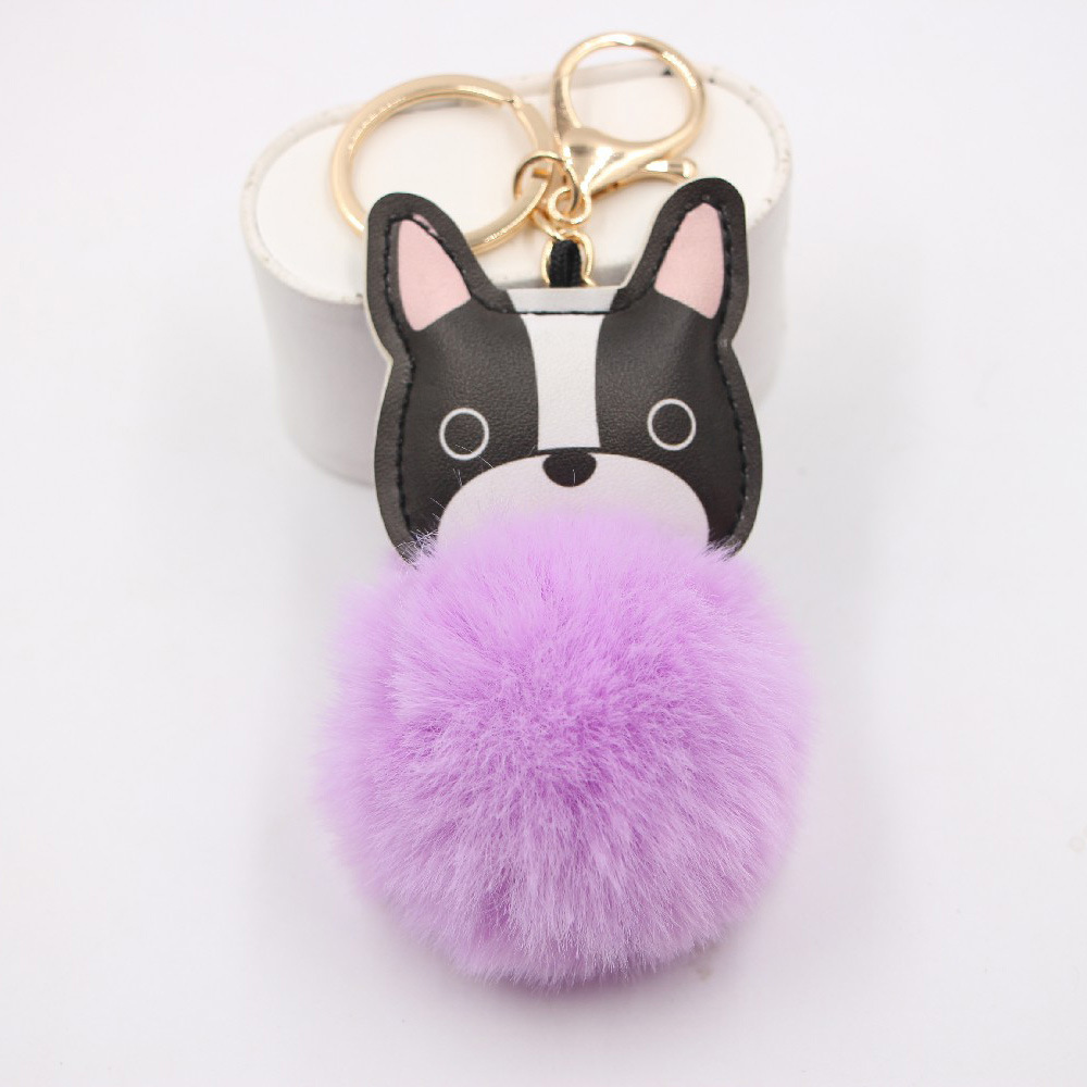 New Puppy Dog Key Chain Pendant Bag Purse Plush Pendant display picture 14