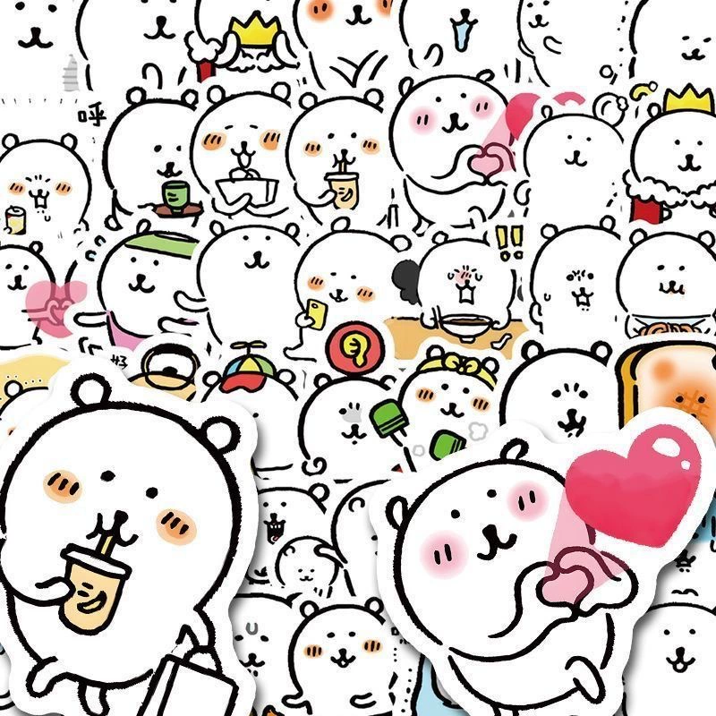 90 самокритических наклеек с граффити в виде медведя, милые мультяшные наклейки Guka, креативное украшение, чехол для мобильного телефона, чашка для воды, наклейки для ноутбука