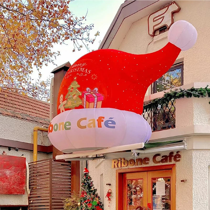 空気入れアニメクリスマス空気入れサンタクロースクリスマスツリーデパート活動配置美陳アニメデパート装飾|undefined