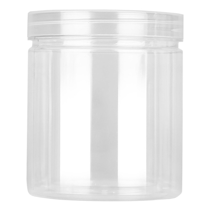 Tarro de plástico Botella de plástico de boca ancha Fabricante de botella de bocadillo transparente Miel engrosada Nueces Cereales tostados Tarro sellado