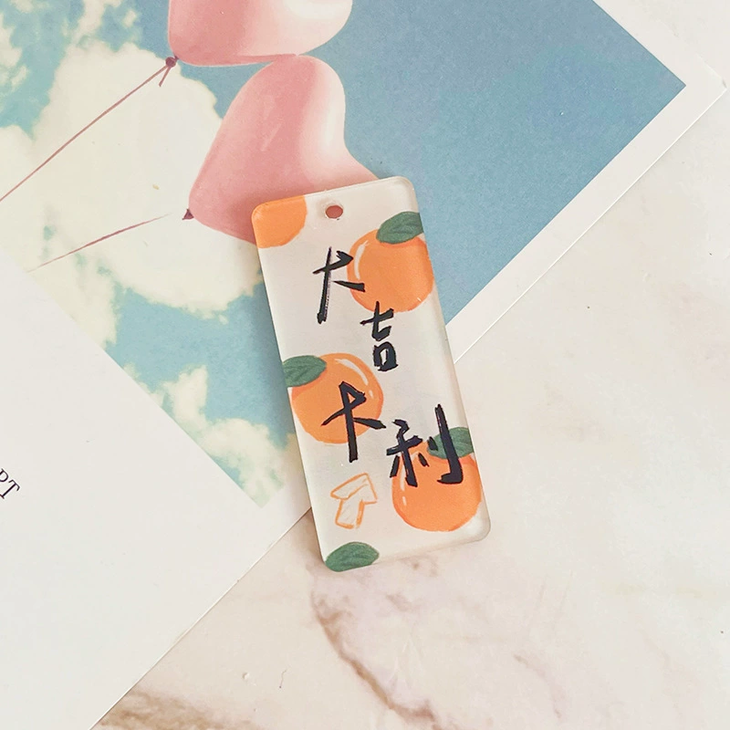 Double-sided acrylic accessories, bag decoration, car keys, accessory