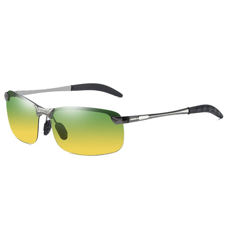 Driving day and night Monkey mosque 3043 Outdoor fishing men's polarized intelligent light sensitive metal discoloration sunglasses