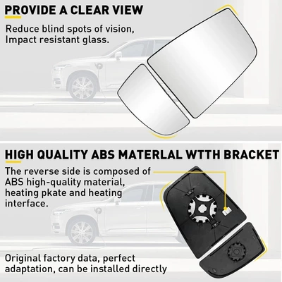 right rearview mirror lenses, Car mirror