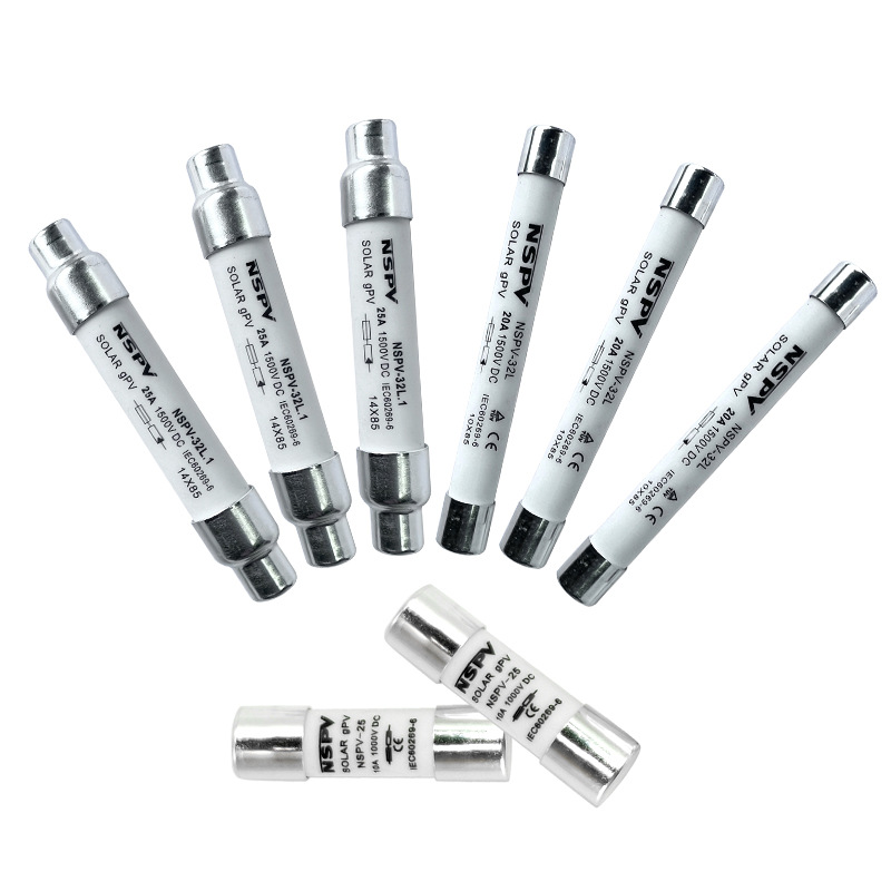 光伏保险丝 太阳能直流熔断保险丝 DC1000V/1500V 快速熔断保险管
