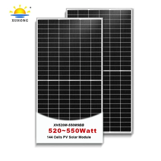 600W单晶太阳能板A级双玻高效光伏组件家用工商业离网发电板厂家