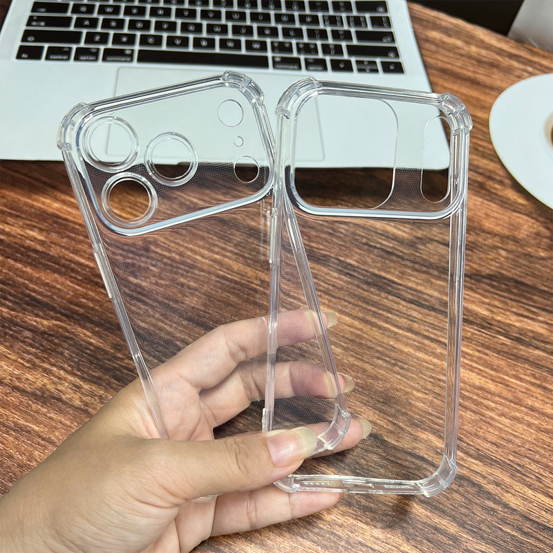 适用iphone17手机壳苹果16透明手机壳13四角气囊TPU防摔15手机壳|undefined