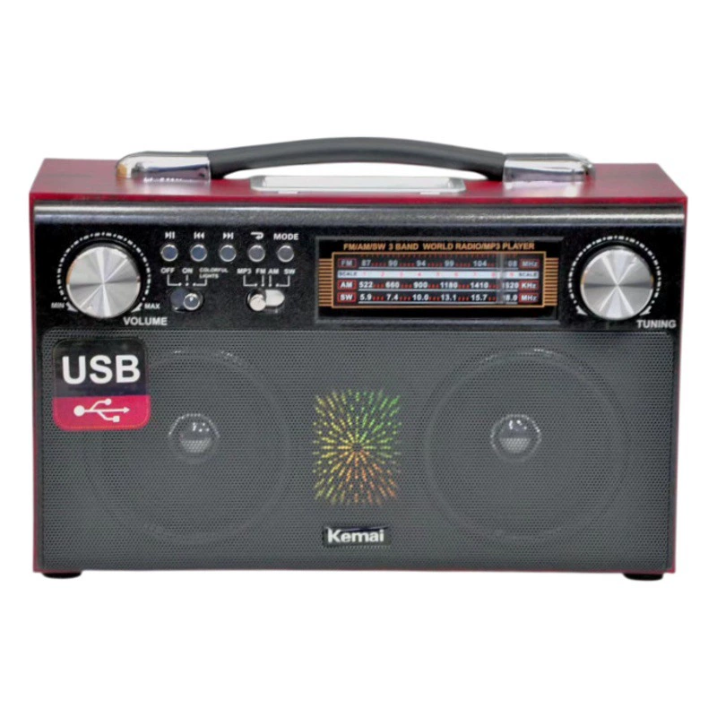 Деревянный ретро беспроводной Bluetooth динамик мобильный телефон наружная карта аудио мини сабвуфер трехсегментный FM-радио