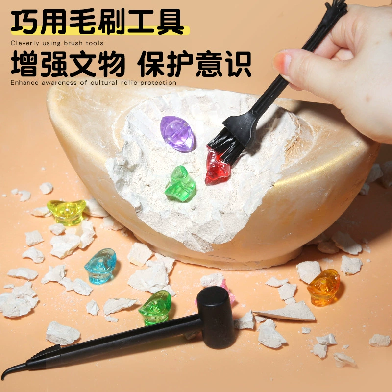 Archeological children's bar, creative toy, new collection, archaeological excavations, with gem, wholesale
