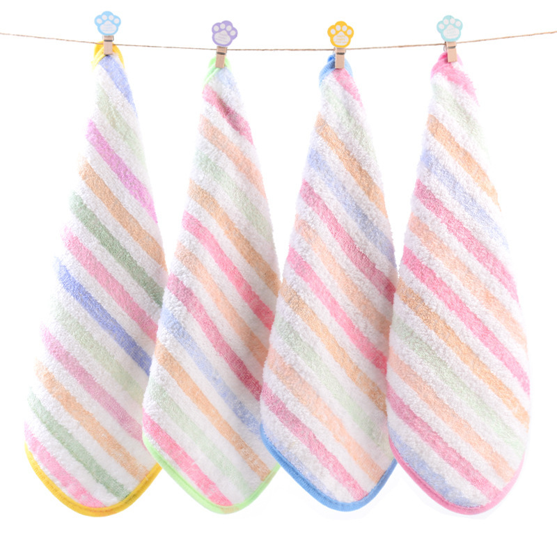 Manufacturer Wholesale Colorful Kindergarten Cotton Square Towels School Children's Face Washing and Mouth Wiping Towels Hanging Square Handkerchiefs Manufacturer Wholesale Colorful Kindergarten Cotton Square Towels School Children's Face Washing and Mouth Wiping Towels Hanging Square Handkerchiefs