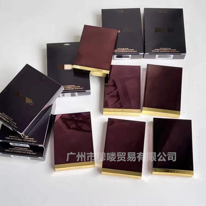 跨境外贸大牌T家明通新版四色眼影盘6g苦桃粉饼配刷色号盘01#30#|undefined