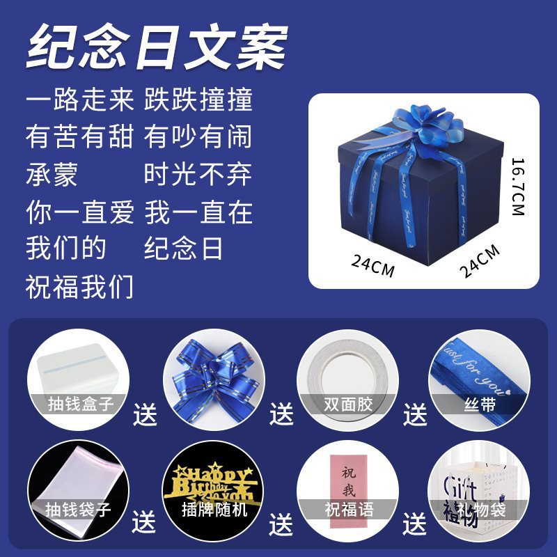 [blue] anniversary copywriting (five-layer frosted thickened model)