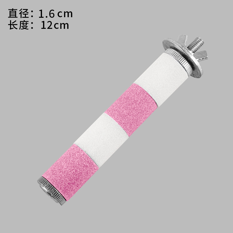 핑크 화이트 - 길이 12cm, 직경 1.6cm