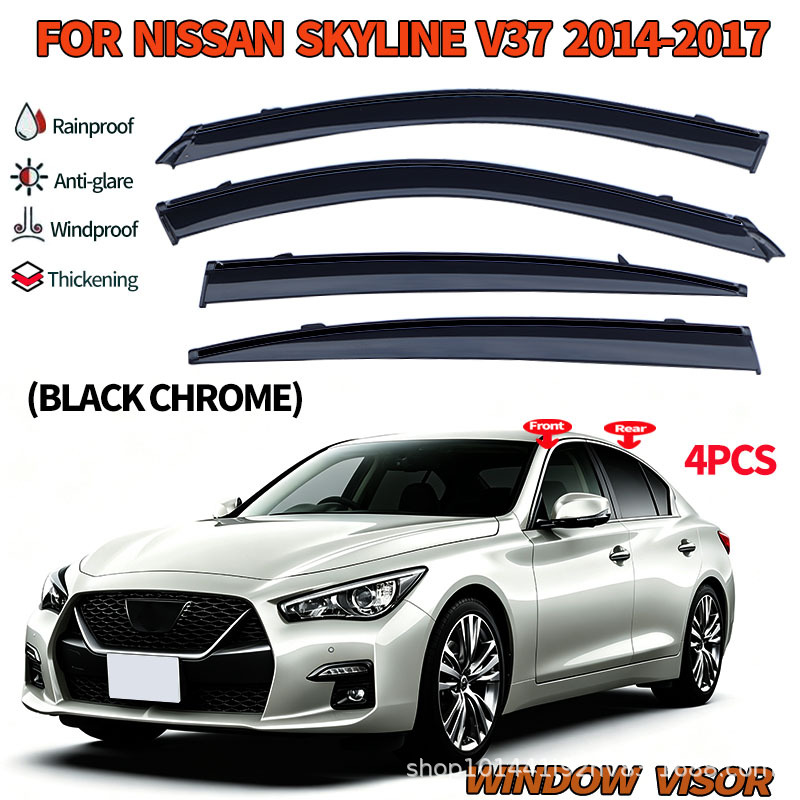 Suitable for Nissan Skyline rain and sun visor SkylineMK13-V37 Window visor