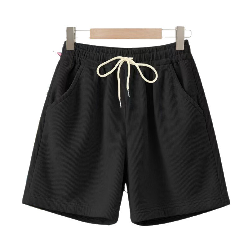 Men's Corduroy Shorts Summer Loose Casual Five-Point Pants Drawstring Elastic Waist Breathable Versatile Pants Men's Corduroy Shorts Summer Loose Casual Five-Point Pants Drawstring Elastic Waist Breathable Versatile Pants