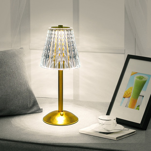 Cross-Border Bright Retro Iron Bedroom Bedside Lamp Rechargeable Night Light Atmosphere Lamp American Light Luxury Romantic Table Lamp