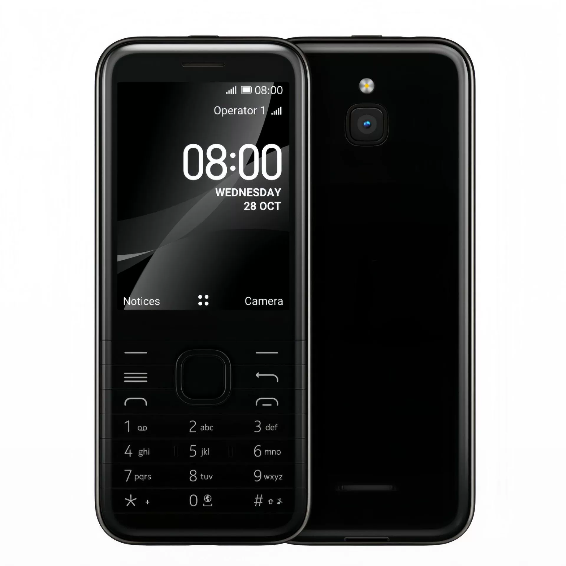Мобильный телефон 8000, экран 2.8", GSM 2G, не смартфон, двухсимочный, простая плата, кнопочный, для пожилых, с Wi‑Fi