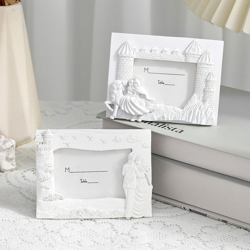 Cross-border Hot Selling Resin Photo Frame Decorative Photo Ornaments Home Living Room Decorative Picture Frame Wedding Party Gift