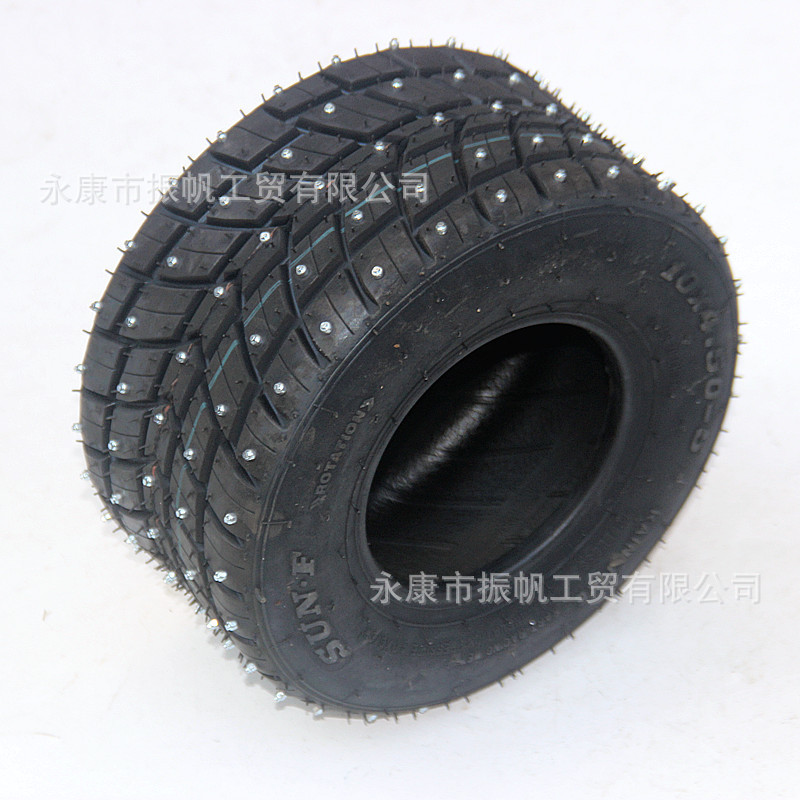 Competitive Go-Kart 10X4.50-5 11* 7.1-5inch Vacuum Spike Tires, Anti-Slip Snow and Ice Tires