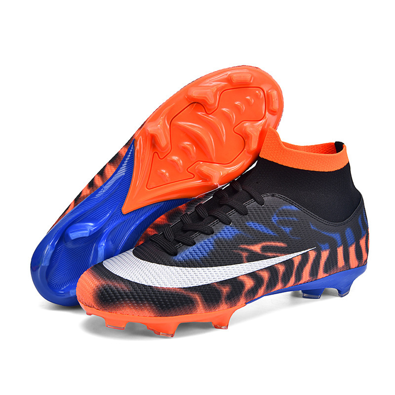 Zapatos de Fútbol de Caña Alta de TPU y Caucho Ligeros para Césped Natural y Artificial