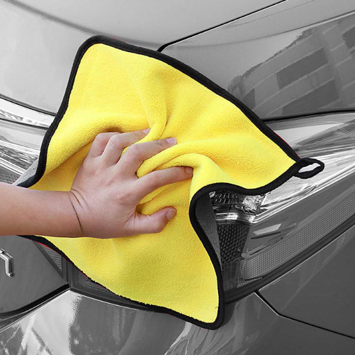 Fabricante suministro de toallas de camión de coral toallas de limpieza de automóviles de doble color absorción de agua toallas de limpieza de automóviles toallas de limpieza de automóviles antideslizantes pintura de automóviles secado rápido image 3
