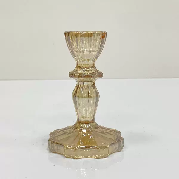 Янтарный подсвечник с маленьким цветком, 1 шт.