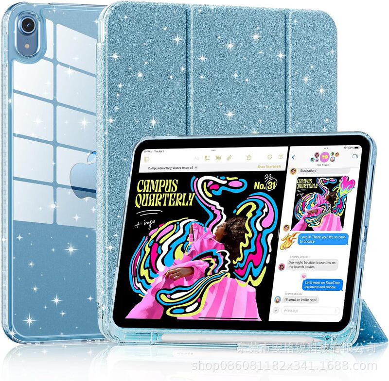 グリッターアクリル落下防止 Apple タブレットケース ipad 保護カバー保護ケース TPU 曲げ防止 ipad10 に適しています|undefined