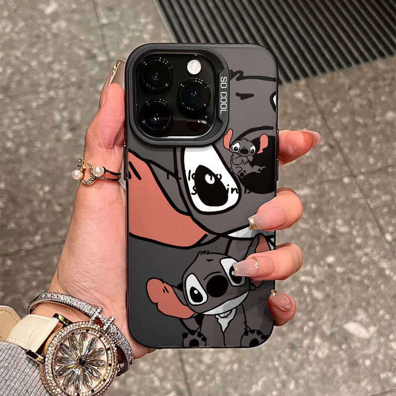 小可爱史迪仔适用苹果16promax15手机壳13爆款12软壳14plus轻薄11