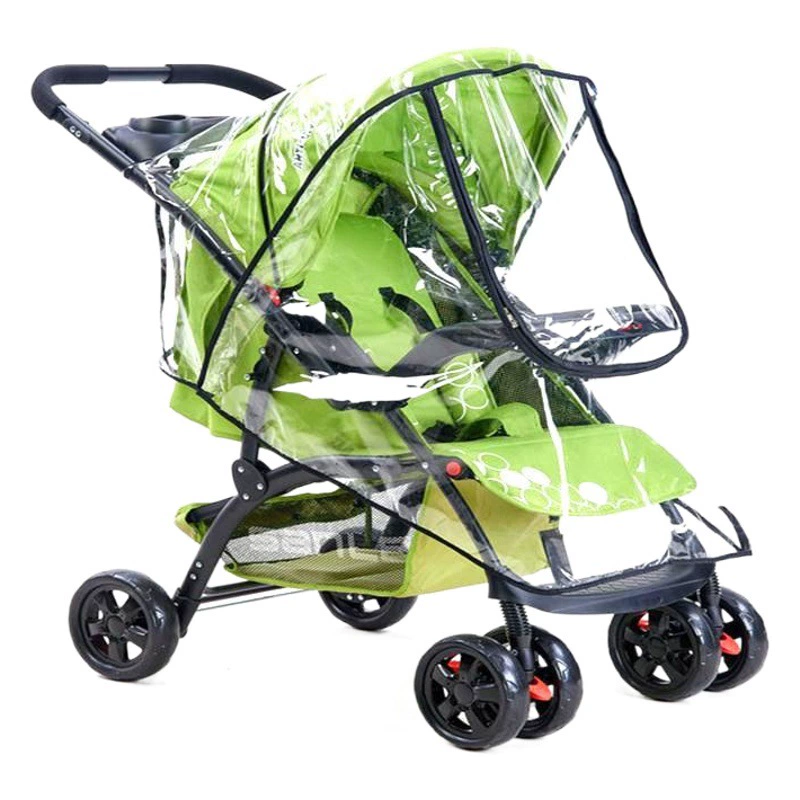 Детская коляска дождевик коляска лобовое стекло с молнией Дождевик Пончо