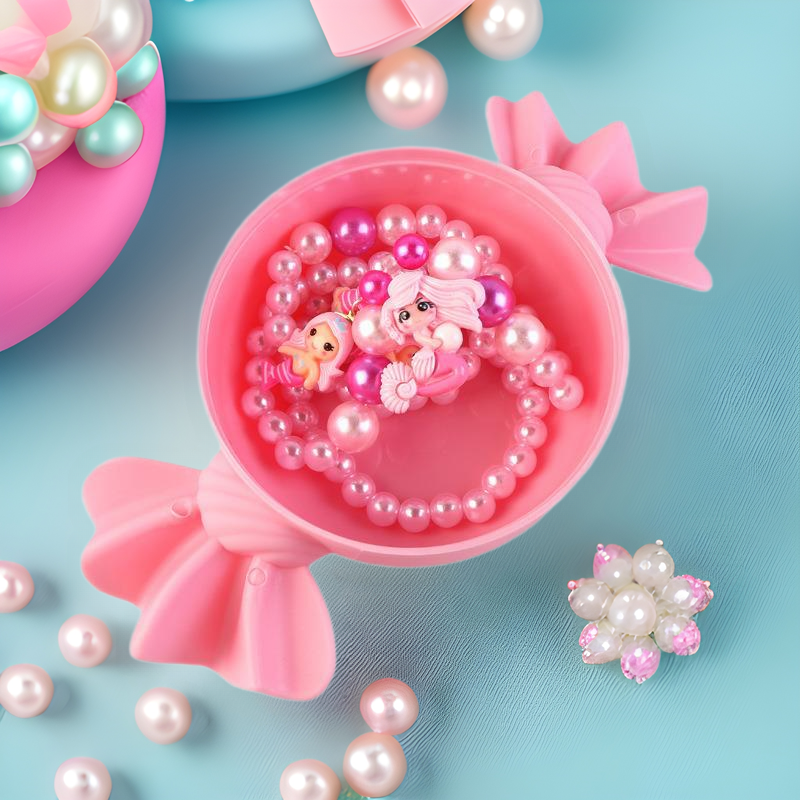 Día del niño collar pulsera pendientes de cinco piezas de dibujos animados clásico sirena joyería niñas princesa joyería completa envío gratuito