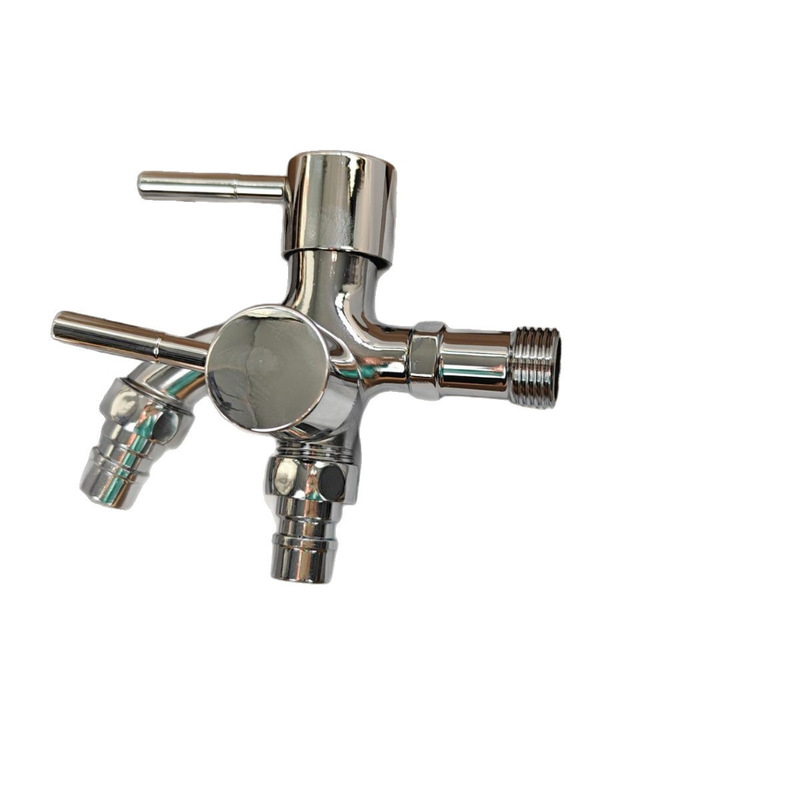 304 Faucet Manufacturer Direct Sales Stainless Steel Dual-Purpose Faucet Side-Opening Multifunctional Dual-Purpose Washing Machine Faucet