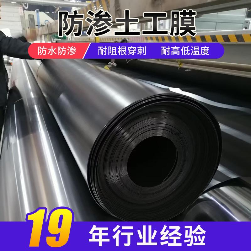 批发隧道防水板hdpe土工膜鱼塘池塘养殖隔离工程防水布防渗土工膜
