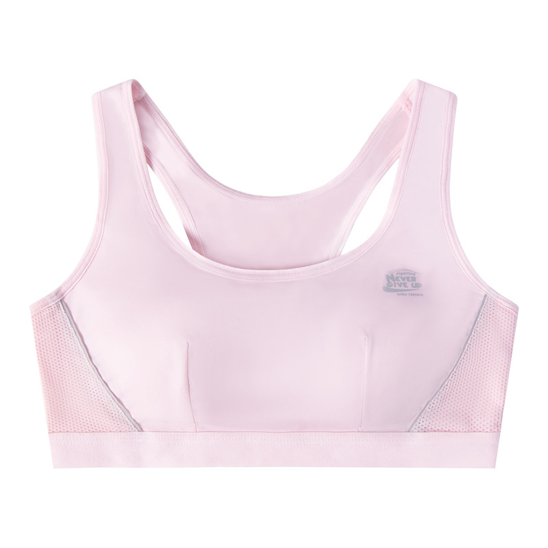 Girls' Underwear Female Developmental Primary School Students 12-16 Years Old Senior high school Students Sports Bra Breathable Shockproof Vest