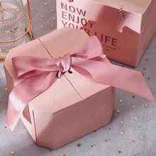 新款八角礼物盒 ins风礼盒包装盒口红结婚伴手礼盒高级感礼品盒