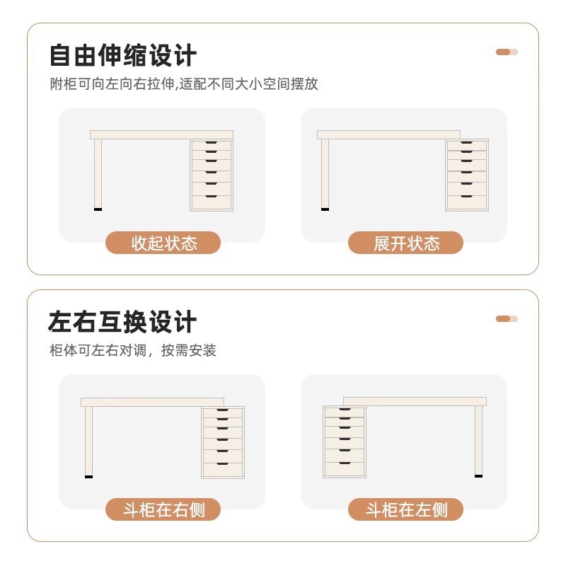 Mesa de maquillaje en todo un 2025, nuevo escritorio de computadora de dormitorio de niñas con cajones, mesa de maquillaje simple para trabajar