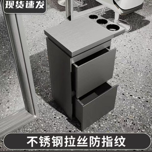 New Barber Shop Tool Cabinet Stainless Steel Barber Tool Cabinet Hair Salon Special Storage Multi-Layer Storage Hair Salon Cabinet