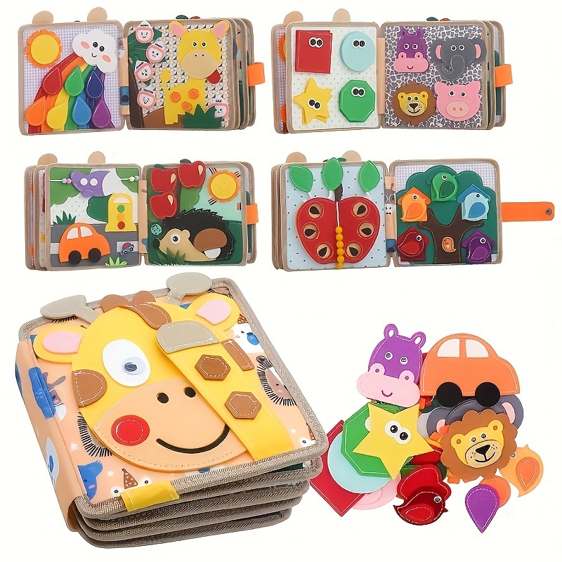 Venado a prueba de lágrimas para niños buenas noches libro de fieltro juguete educación temprana libro estereoscópico ilustración bebé libro de tela al por mayor