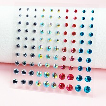 跨境脸钻贴耳钉贴DIY钻石儿童化妆水晶贴宝石装饰舞台彩妆纹身贴