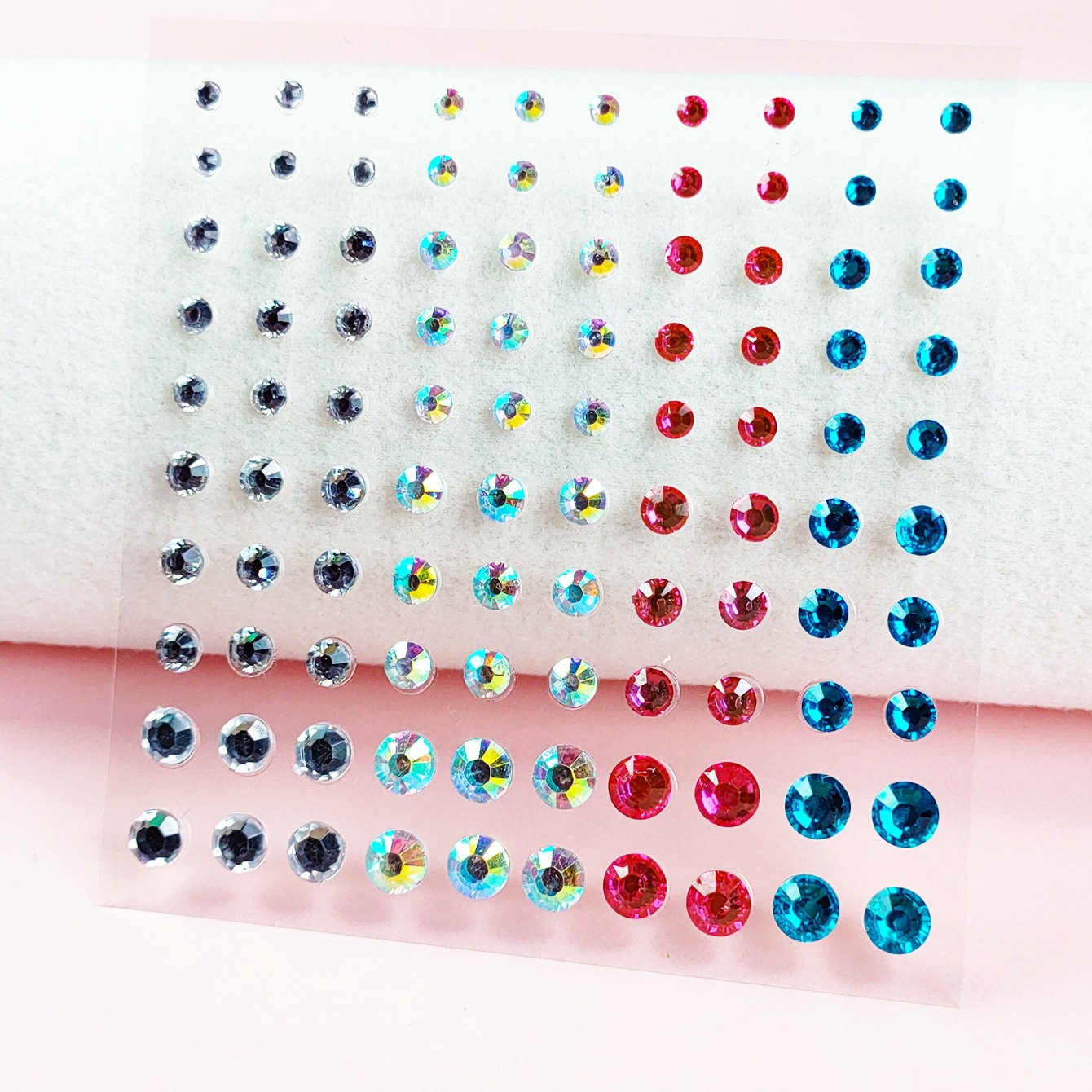 跨境脸钻贴耳钉贴DIY钻石儿童化妆水晶贴宝石装饰舞台彩妆纹身贴