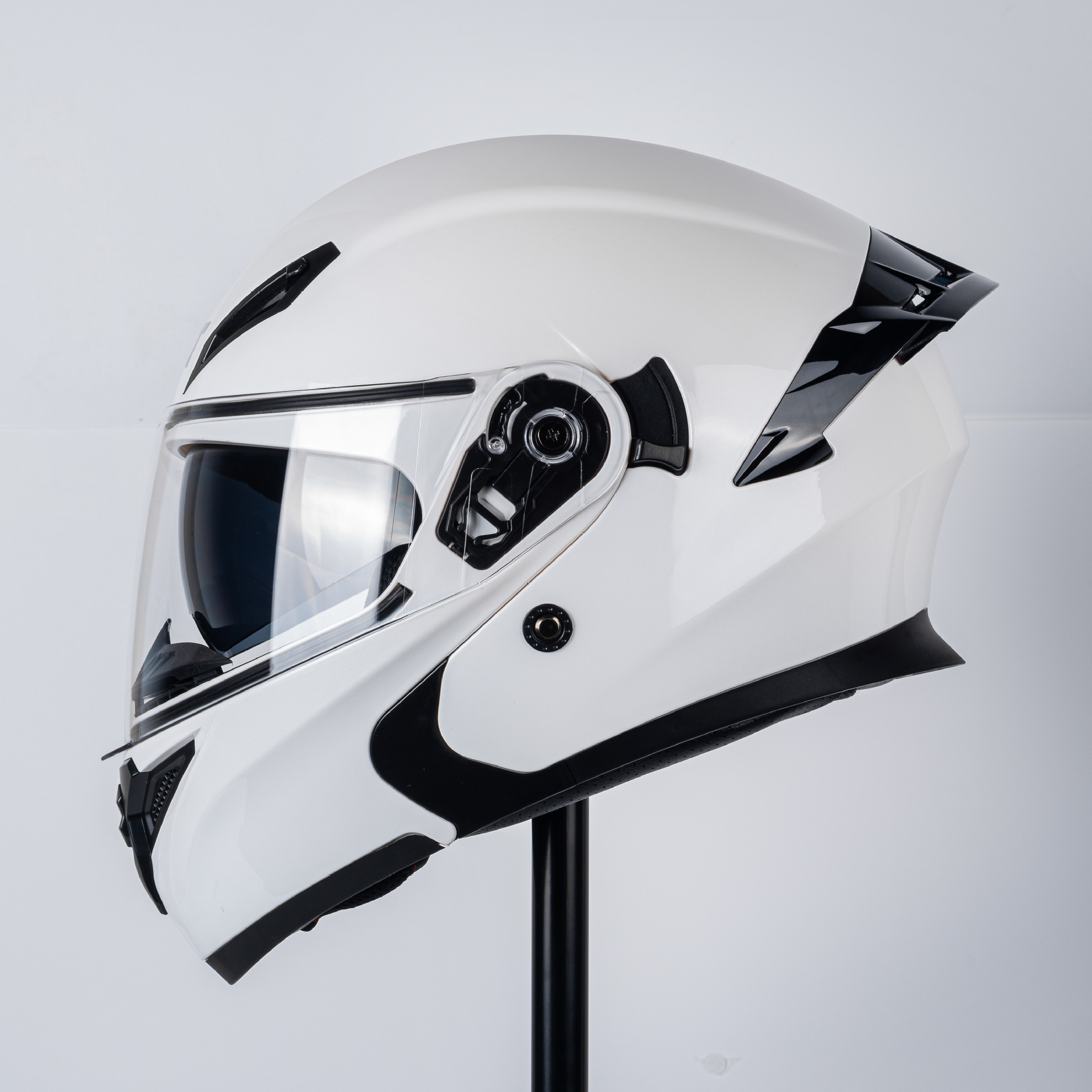 흰색--DOT(브랜드) 808 페이스 헬멧