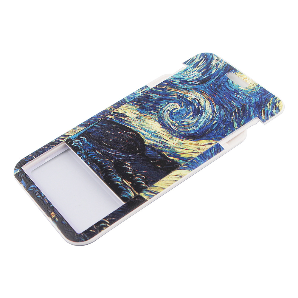 18g Weight ID Card Stationery Type 1 Piece Quantity School Occasion Art Style Van Gogh Lanyard Card Cover Student School Card Bus Pass Shuttle Card Access Control Card Double-sided Printed Mobile Phone Strap