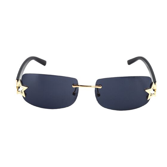 New fashion sunglasses European and American cross-border personalized metal five-pointed star popular Amazon same sunglasses for women Wholesale