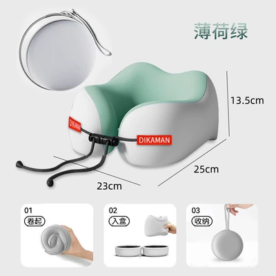 Headrest – Pillow - mint-green-storage-box