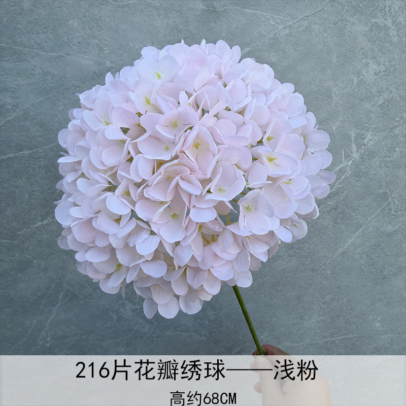 Nuevo en 2025, Decoración de Flores de Hortensia Individual en Forma de Piruleta, Recomendado para Decoración de Salones de Boda, Hoteles y Hogares, Diseño de Arreglos Florales, Decoración Suave
