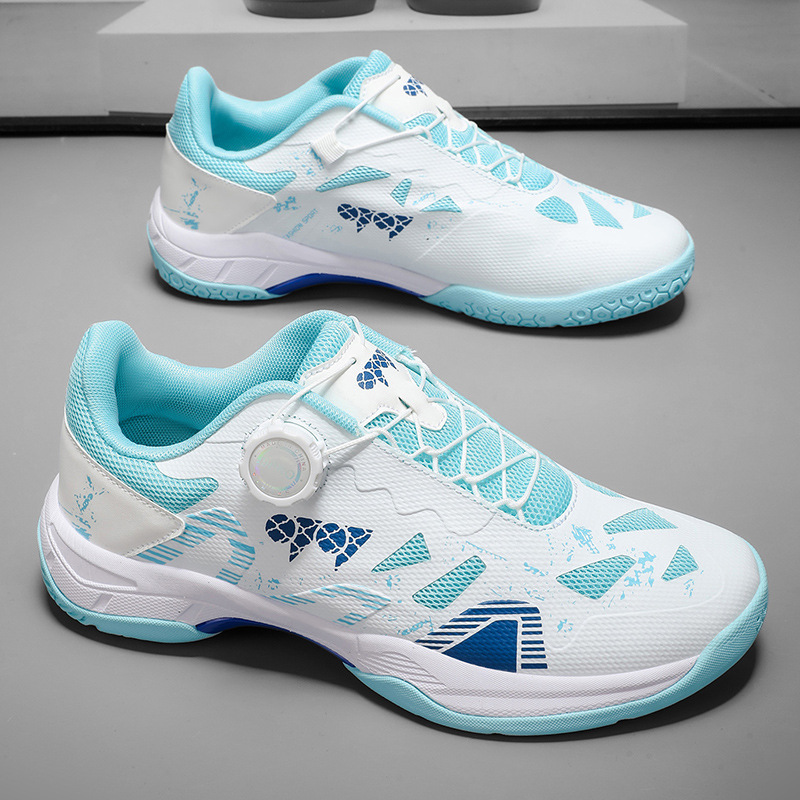 Nuevos zapatos de bádminton casuales transpirables antideslizantes hombres y mujeres zapatos de tenis de mesa ligeros zapatos de entrenamiento de tenis en stock